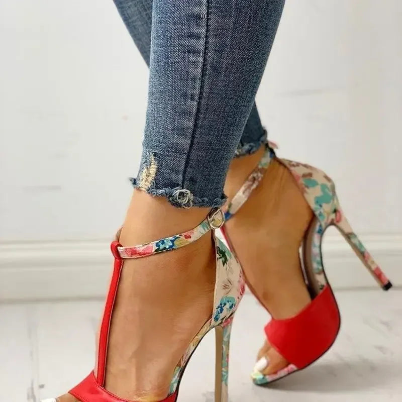 Womens Fashion Summer Sexy Exquisite 11cm High Heels Ladies Increased Stiletto Super High Heel Sandals